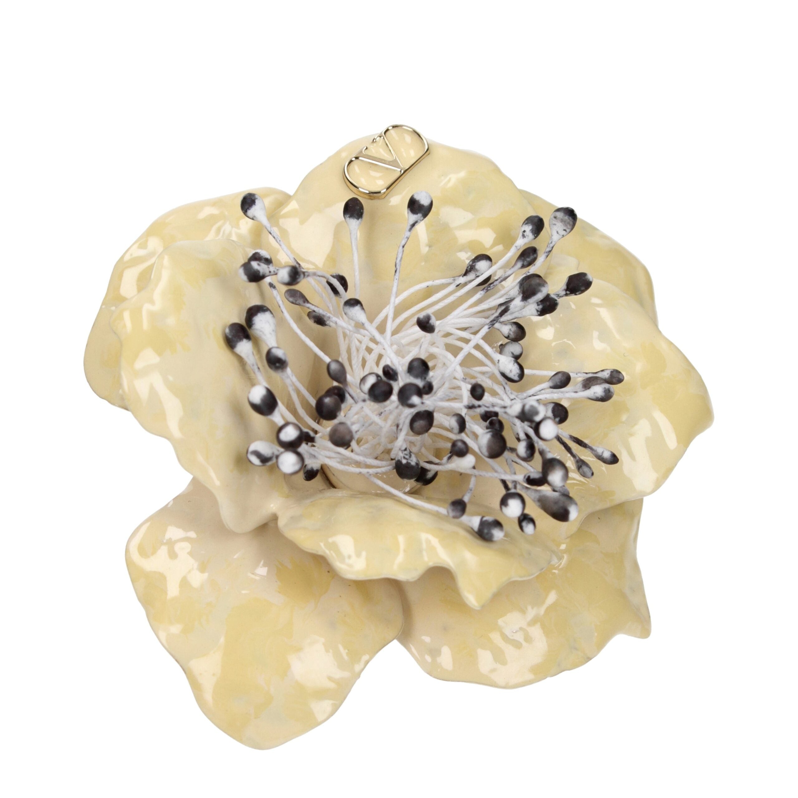 Valentino Garavani Beige Metal Broches